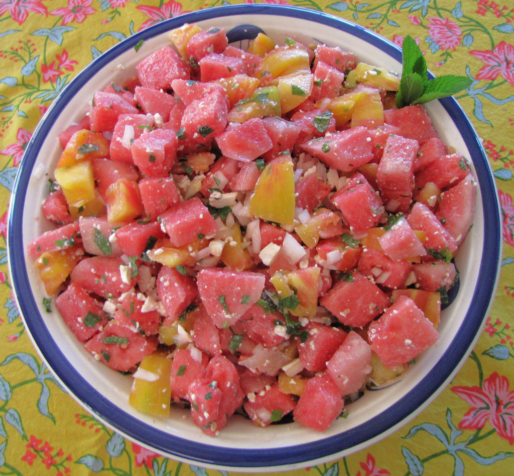Watermelon Salad-Entertaining Sonoma Style