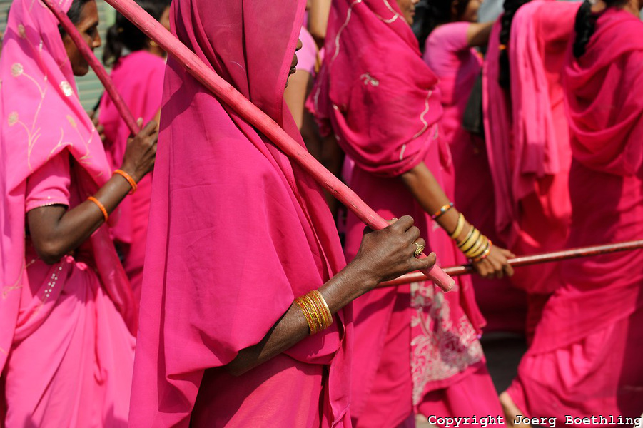 Pink Saris-Women's Movement