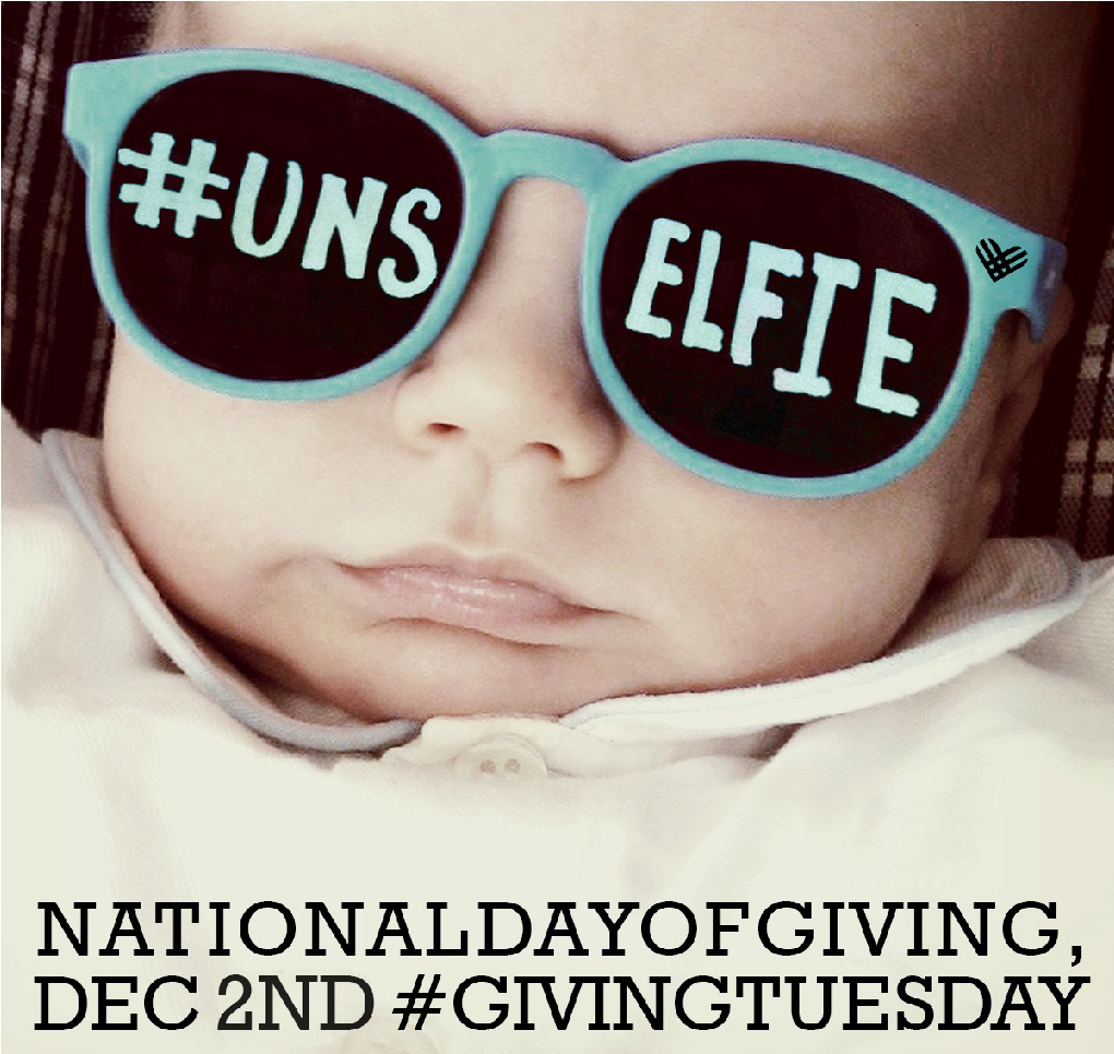 #Giving Tuesday Challenge-the #Unselfie