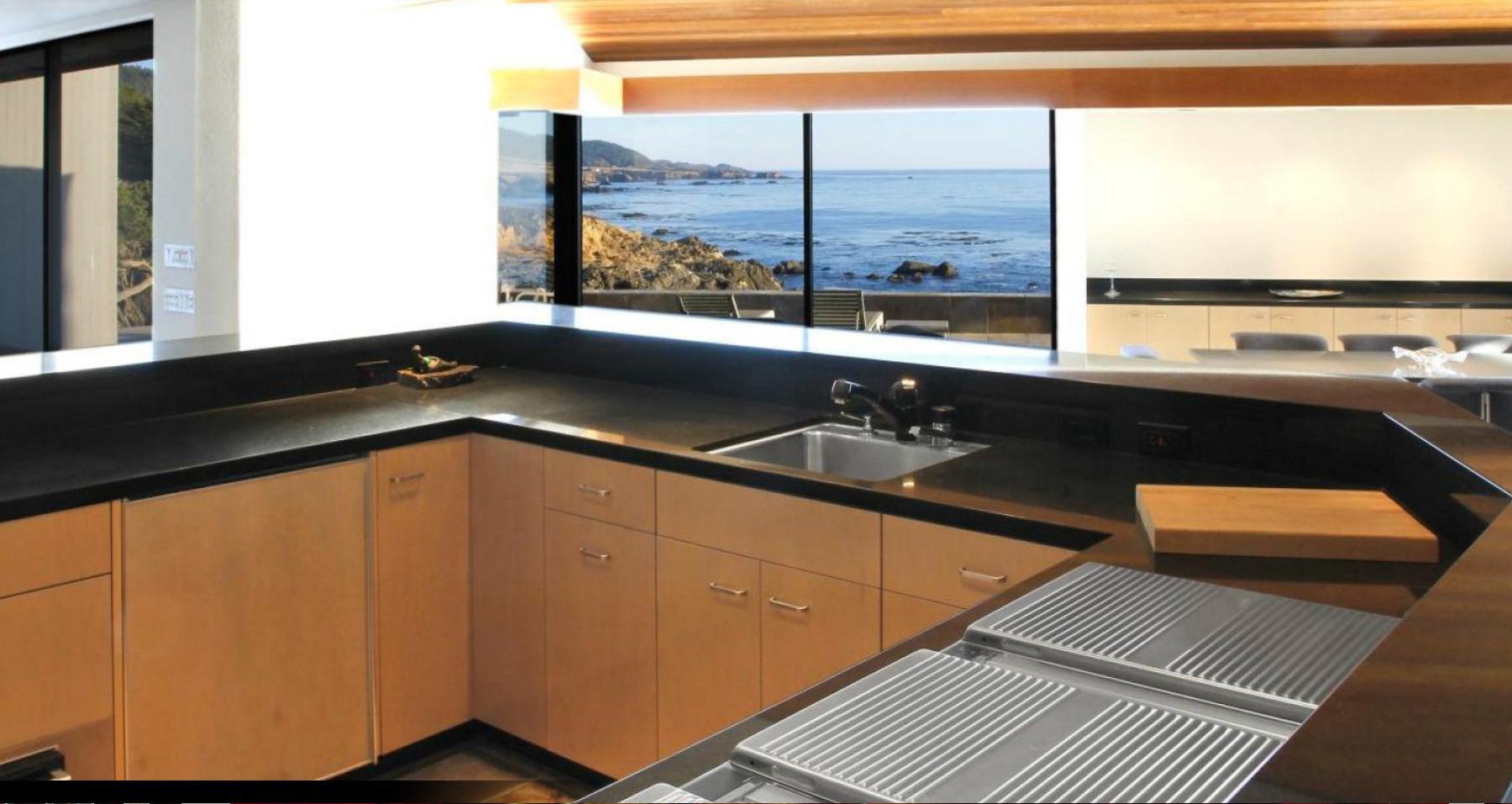 34420 Hwy. 1-Private Ocean Front Estate: kitchen view