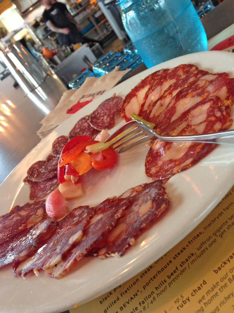 Salumi from their very own Black Pig Farm, is there anything better?-image via Irene Turner