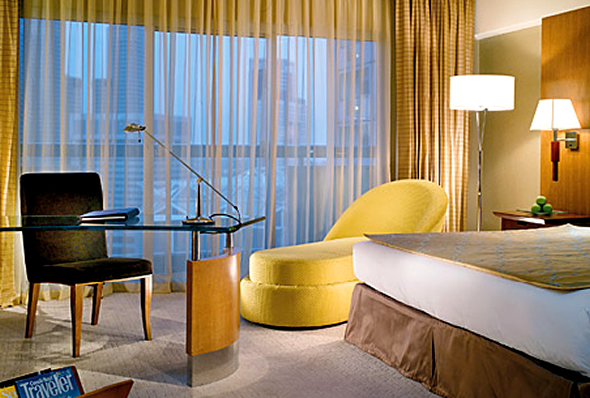 Design 5 Star Fairmont Hotel Singapore Bedroom Guest Room Lighting