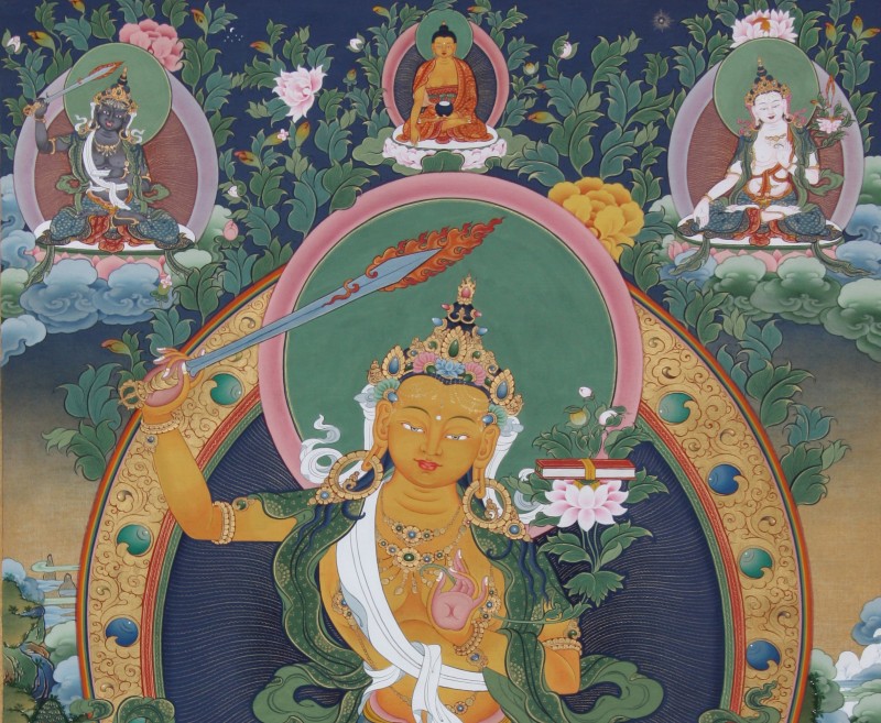 Detail of a Thangka by Tashi Dhargyal