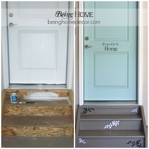 Entry door from the garage...at least paint it, and welcome yourself home-image via home talk