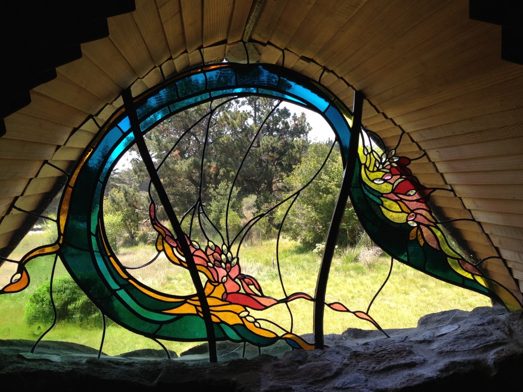 Amazing Stain Glass Window in the Sea Ranch Chapel