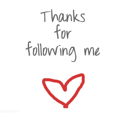 Thanks for following me!