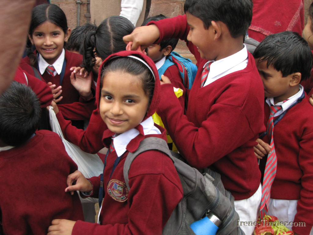 School Children visiting Sarnath, outside of Varanasi