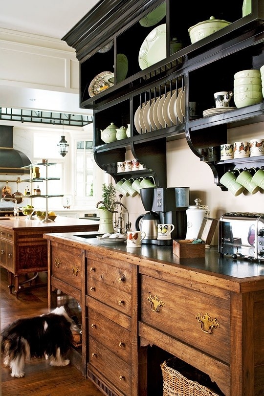 Coffee or Tea station separate from cooking area-image via Deborah Jeans Dandelion House