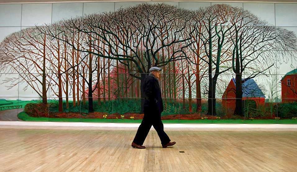 David Hockney bigger then life pieces-image via Shapes of the 80s