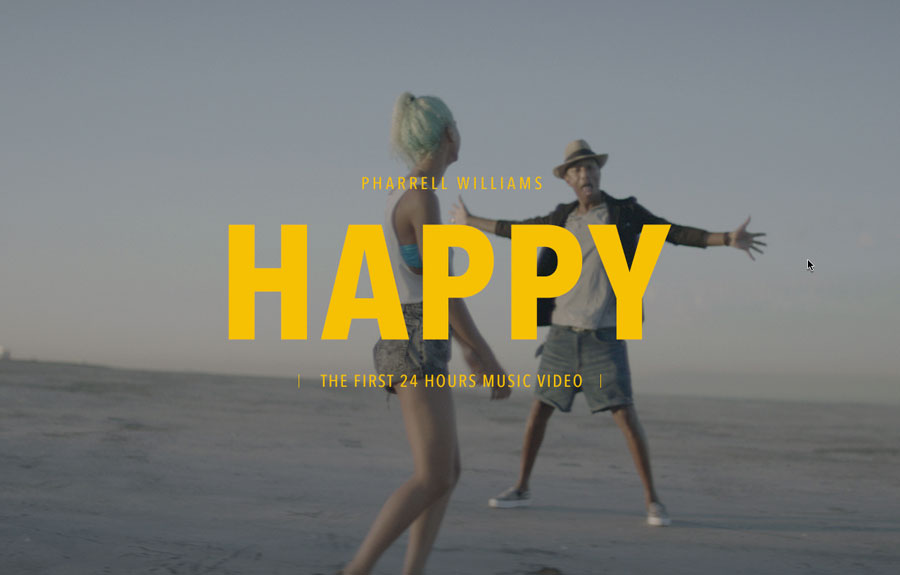 From the first 24 hour music video of Happy