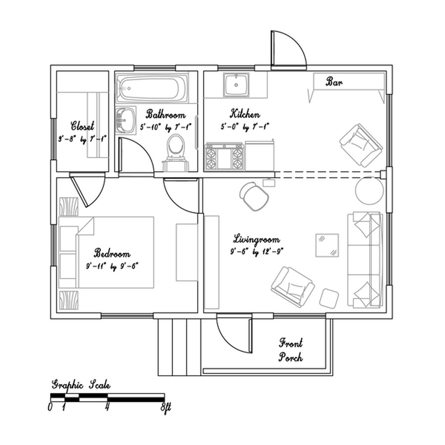 The Floor Plan-image via Small House Bliss